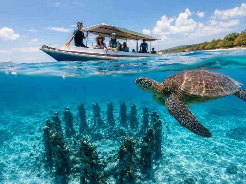 Taman bawah laut Gili Meno