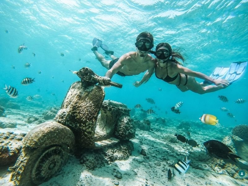 Spot foto bawah laut Gili Trawangan